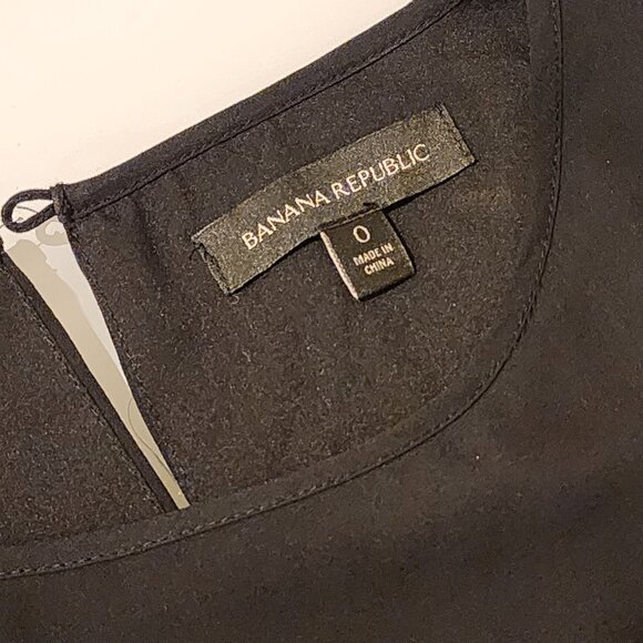 Excellent!!| US SZ 0| Banana Republic: Black&White Sleeveless Pleated A-line Dre - Picture 4 of 12